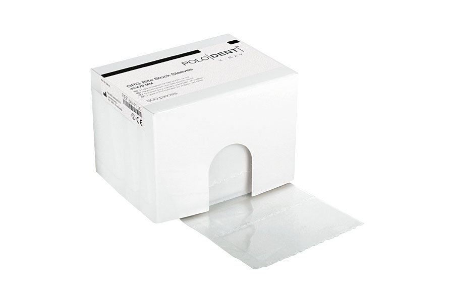 PoloDent OPG Bitepinne Beskyttelsesposer (40x70mm), 500 stk