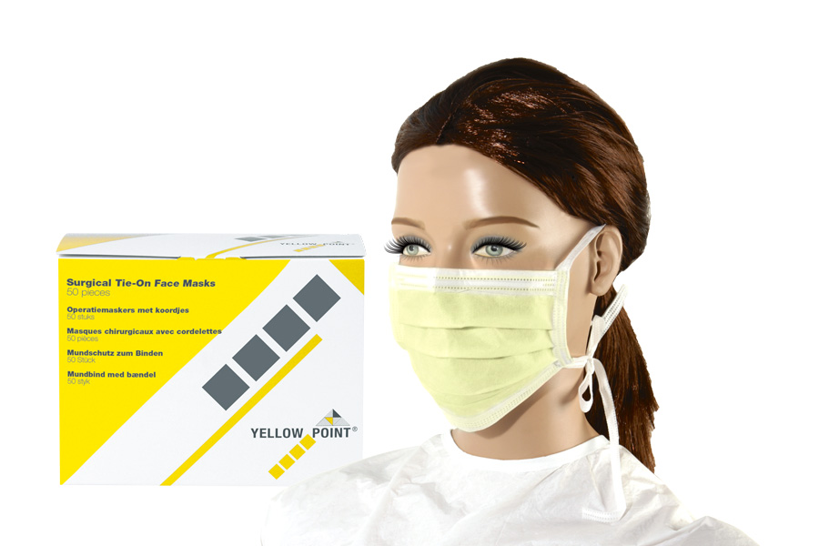 Yellow Point Munnbind Knyting Gul, 50 stk (Type IIR)